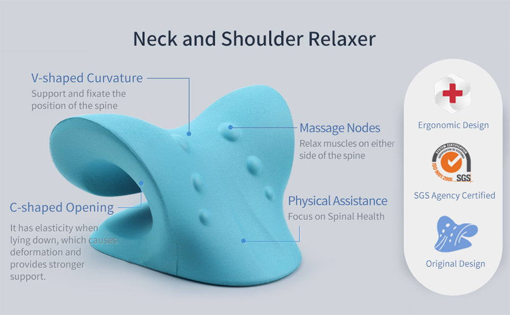 Neck Shoulder Massage Pillow for Cervical Spine Alignment Massage Tools